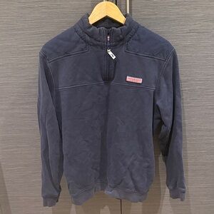 Vineyard Vines Men's Dark Blue Zip-Up Sweater